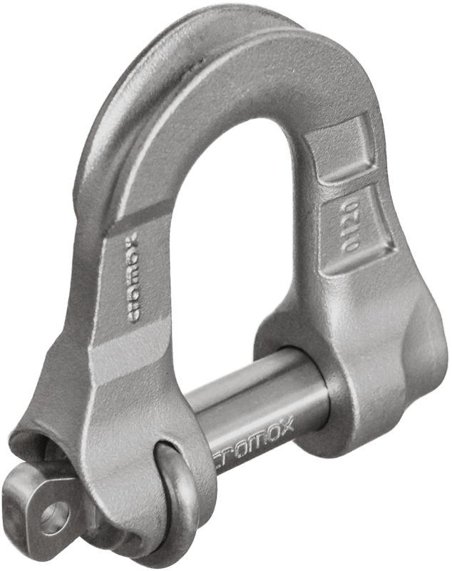 cromox® stainless steel NAUTIC shackle (side view)